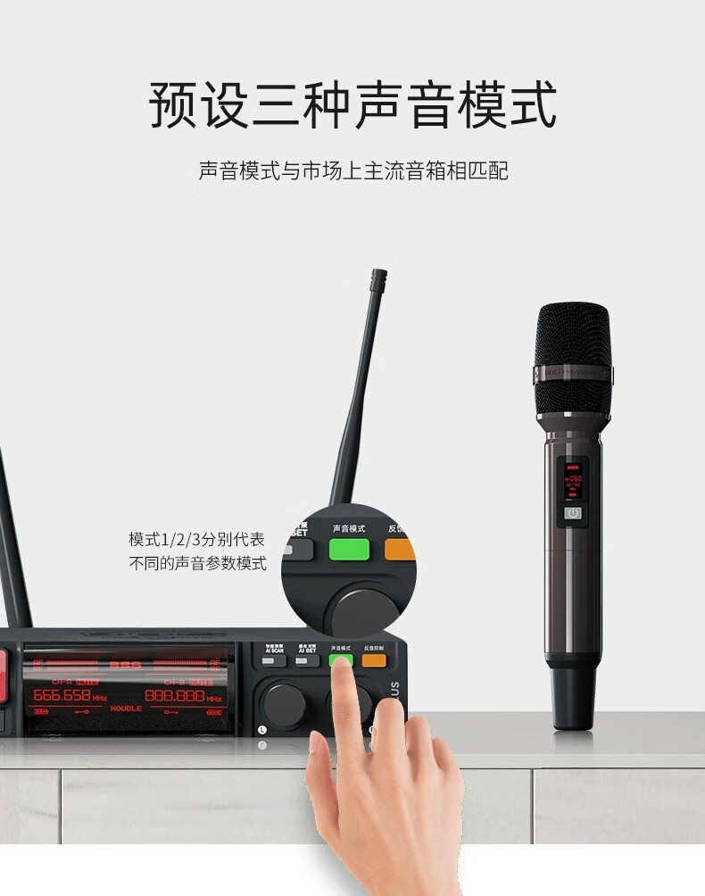 BBS娛樂話筒 F-80PLUS無(wú)線智能演出麥克風(fēng) 舞臺(tái)主持 KTV話筒 K歌高端演出話筒-BBS話筒